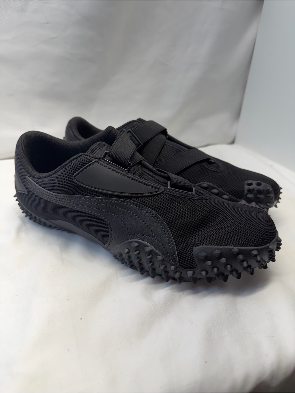 NWOB PUMA Mostro OG 'Triple Black' Mesh Spiked Sneakers Men's 9.5